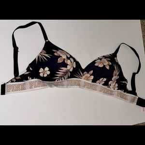 Pink T-Shirt Bra, not a push-up. Medium Support.